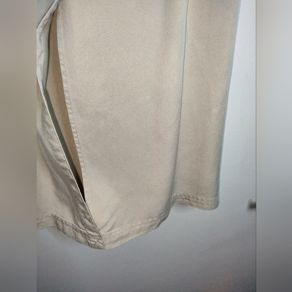 Linden Hill (Size M) Khaki 100% Lyocell Drawstring Slip Pockets Midi/Maxi Skirt - Picture 9 of 12